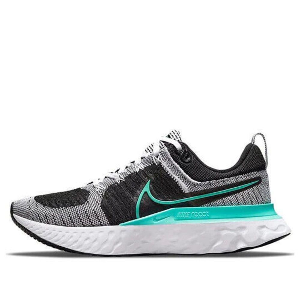 Nike React Infinity Run Flyknit 2 CT2423-103 Women Gray/Black/Mint Shoes NDD631 - Picture 7 of 8